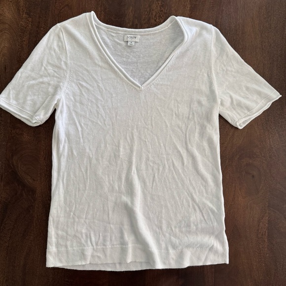 J. Crew Tops - J.Crew white V-Neck sweater